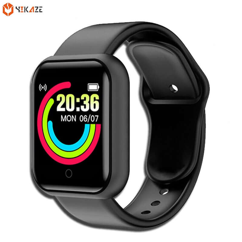 D20 Unisex Waterproof Sport Smartwatch - Large Readable Display - Bluetooth, Heart Rate, Blood Pressure Monitor + More