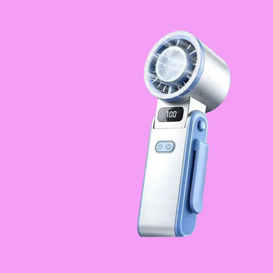Clever Design Handheld High-speed Ice Application FAN with 100 Wind Speed Settings ❄️
