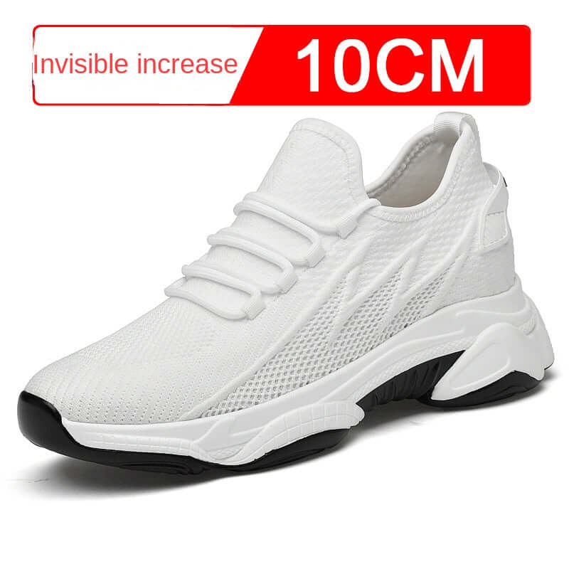 Stylish Casual Unisex Sneakers - Lightweight Breathable Mesh Fly Weave Unique Height Increasing