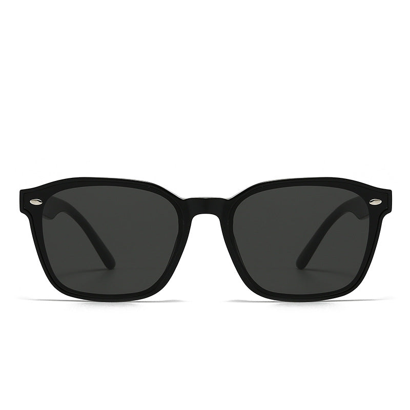 Chic Unisex Square Sunglasses - High Definition Nylon Lens in Classic Black or Brown 😎