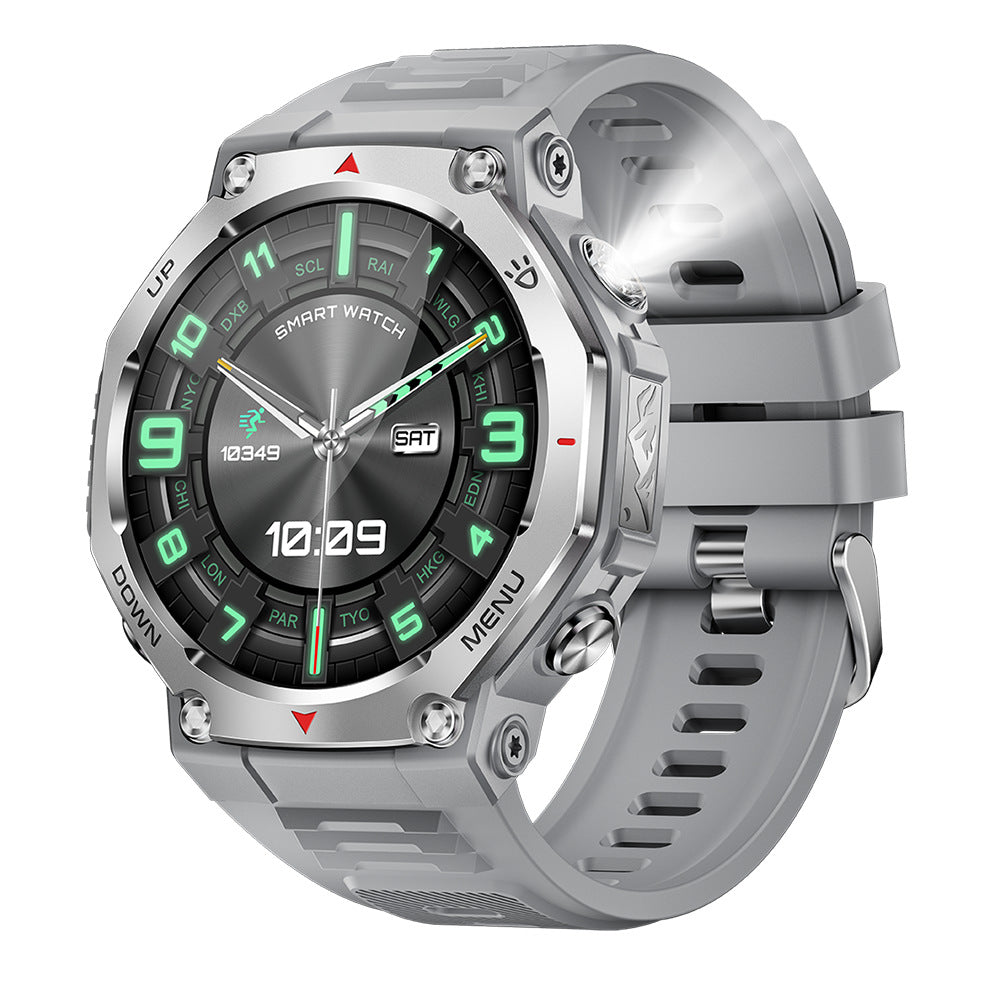 Premium KT85 Smart Watch - DEEP Waterproof Bluetooth Call, Flashlight, Heart Rate, Oximeter, Step Count & More !