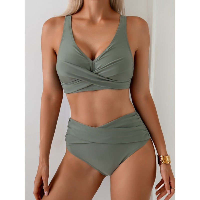 Sexy 2 pc. Bikini Coordinates Set - Popular Casual Beach Swimwear in 5 Color Options 🏖