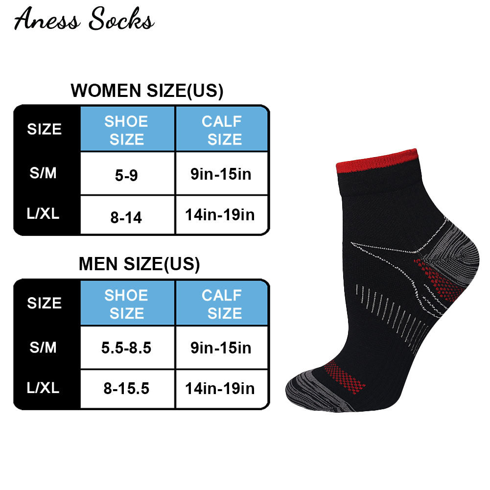 Sporty Unisex Compression Socks - Quick-Drying Antibacterial Durable Comfort 🧦