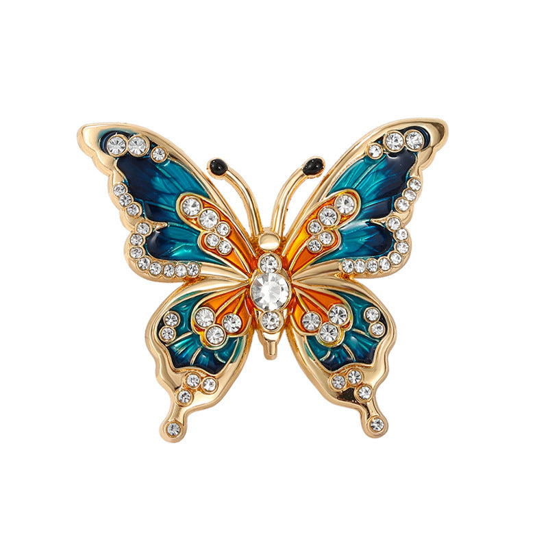 Women's Gorgeous Enamel Painted Butterfly Brooch 🦋 Elegant Accessory for Any Outfit !