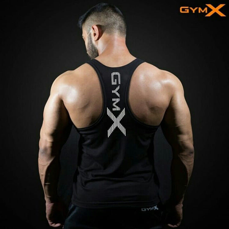 Men's Popular Fitness Tank Top - Printed Gym X Graphic Quick Drying 💪