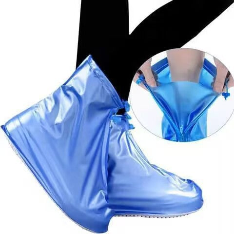 Waterproof PVC Shoe Covers with Zipper - Thickened Low Calf Stay-Dry Covers in 4 Color Options 🌈