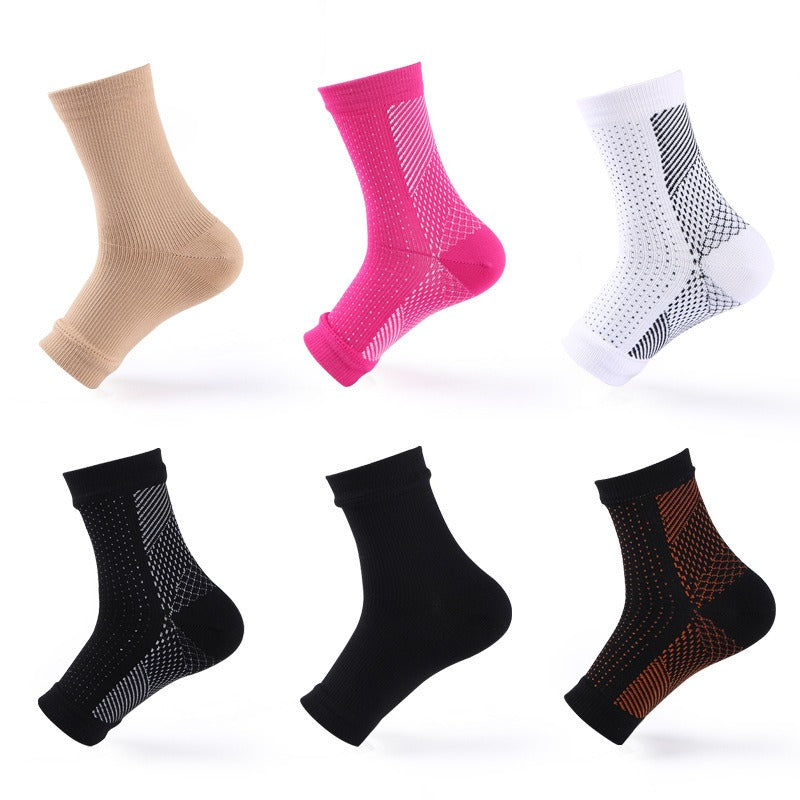 Sporty Unisex Nylon Compression Socks for Ankle Protection, Single Pair 🧦