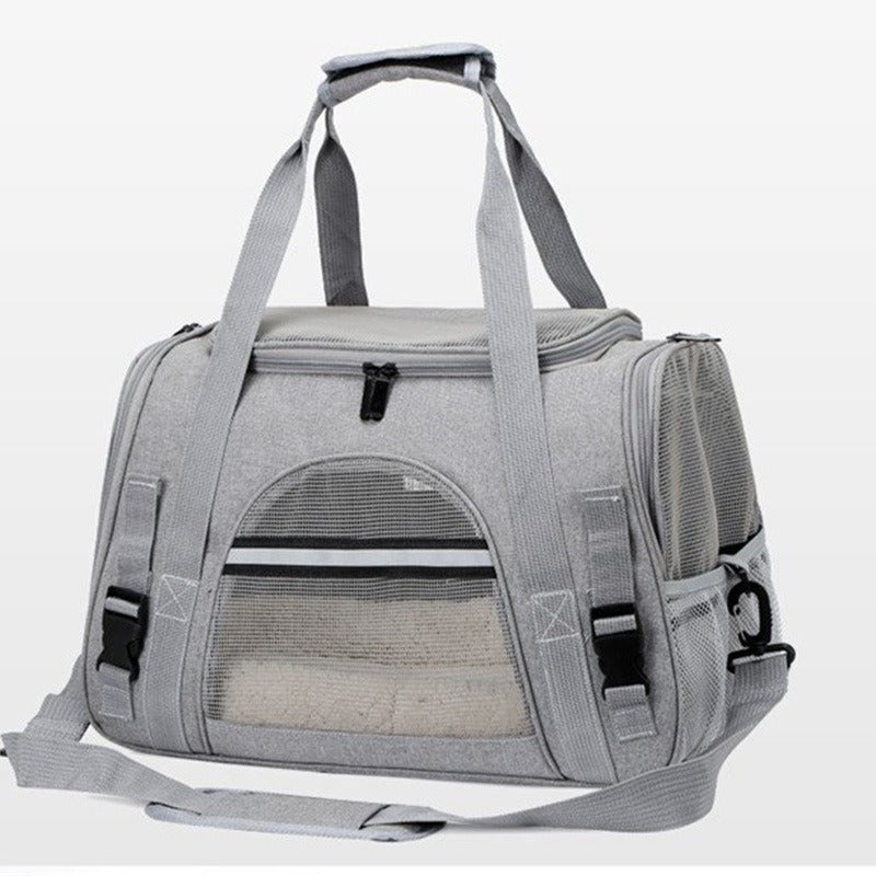 Smart Expandable Breathable Mesh Pet Carrier Travel Bag