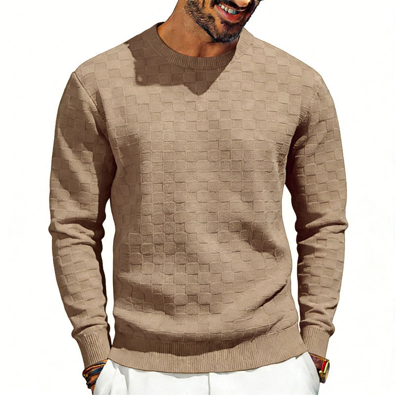 Men's Autumn & Winter Fashion Forward Sweater-shirt - Warm Heavyweight Jacquard Long Sleeve Crewneck ♨️