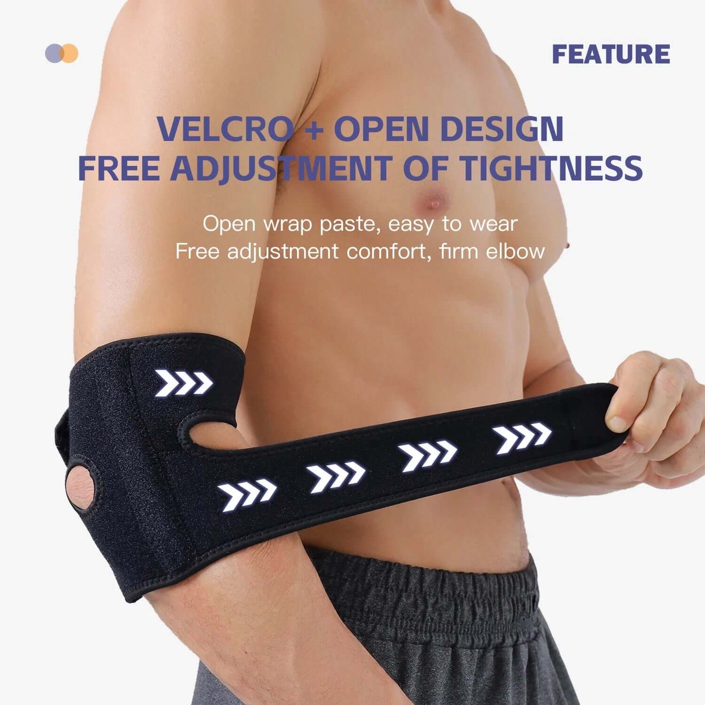 Sports & Fitness Adjustable  Elbow Guard - Breathable Protective Gear for Stability