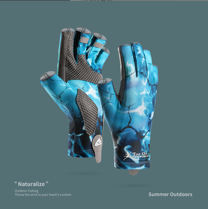 Professional Outdoor Sports and Fishing Gloves - Non-Slip Half Finger Nylon & Spandex 🎣