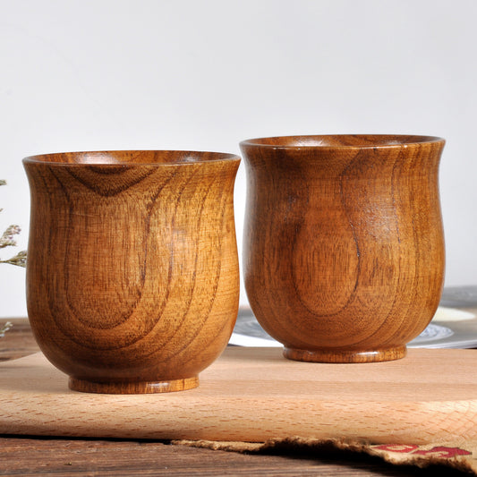 Natural Appeal Sour Jujube Wood Cup -  Ceremonial Tea Cup in Handmade Natural Wood Grain 🫖☕️