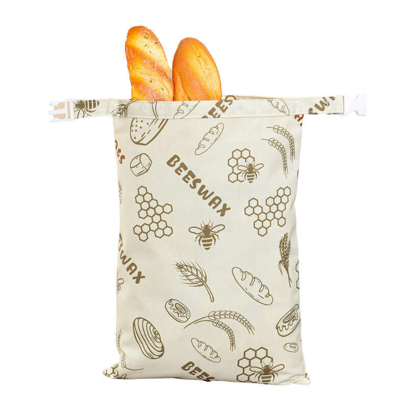Popular Beeswax Bread Bags – Natural Beeswax-Lined Cotton Bags for Freezer & Fridge Storage 🍞