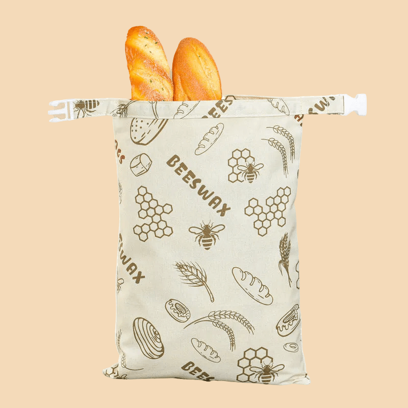 Popular Beeswax Bread Bags – Natural Beeswax-Lined Cotton Bags for Freezer & Fridge Storage 🍞