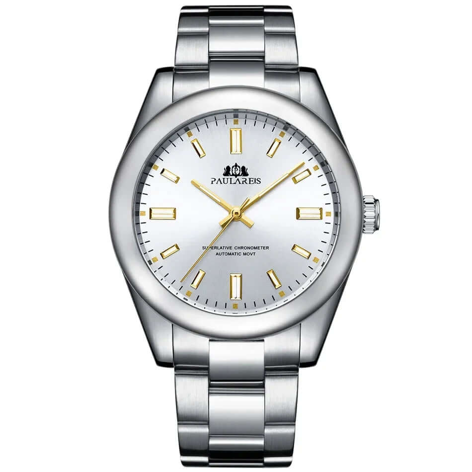 Men's Luxury Automatic Mechanical Watch - Solid Stainless Steel Strap in 7 Color Options 🌈