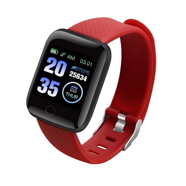 D20 Unisex Waterproof Sport Smartwatch - Large Readable Display - Bluetooth, Heart Rate, Blood Pressure Monitor + More