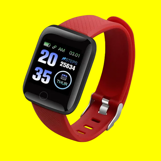 D20 Unisex Waterproof Sport Smartwatch - Large Readable Display - Bluetooth, Heart Rate, Blood Pressure Monitor + More