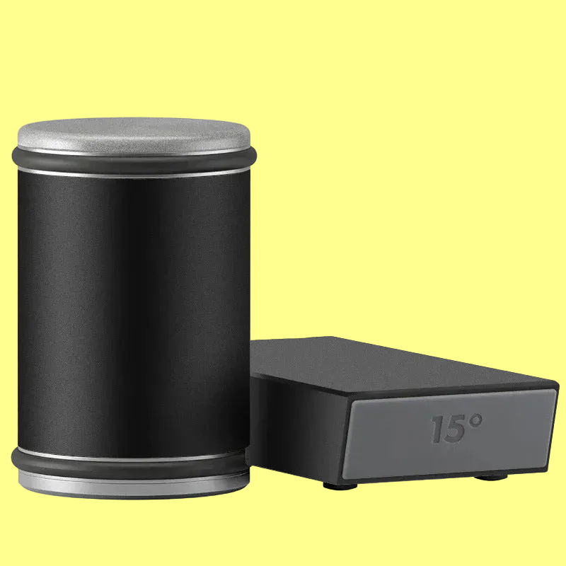 15° & 20° Knife Sharpener Kit - Magnetic Rolling Sharpening Tool with Grinding Stones * Chef Ready ! 👨‍🍳