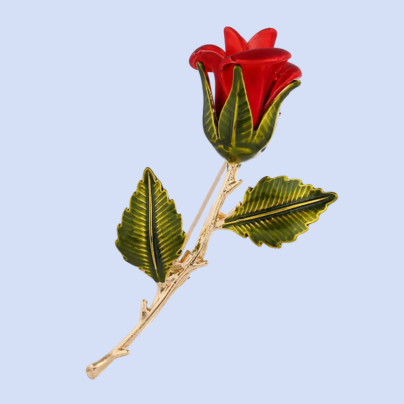 Beautiful Artistic Brooch - Vintage Alloy Pin, Simple Versatile Flower Lapel Accessory 🌹