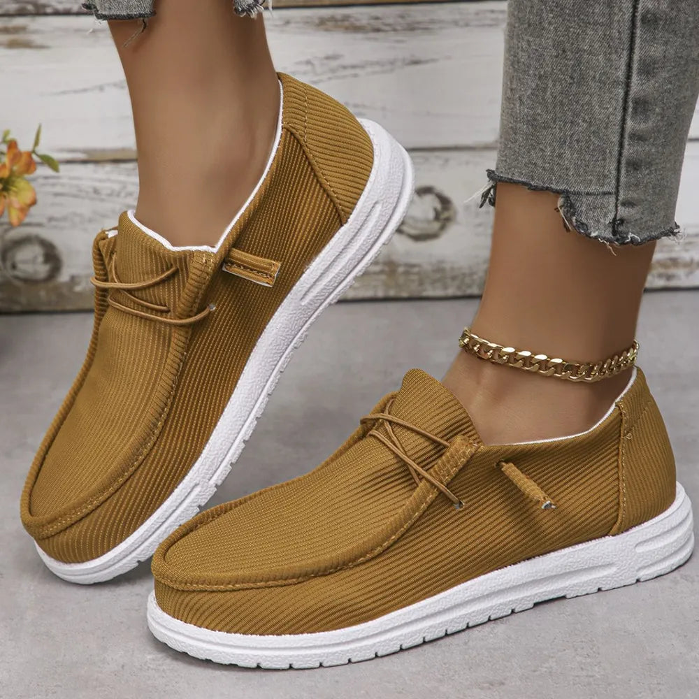 Women's Gorgeous Round Toe Canvas Sneakers in 7 Beautiful Color Options 🌈