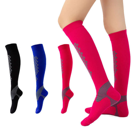 Long Length Sports Elastic Compression Socks - Many Colors 🌈