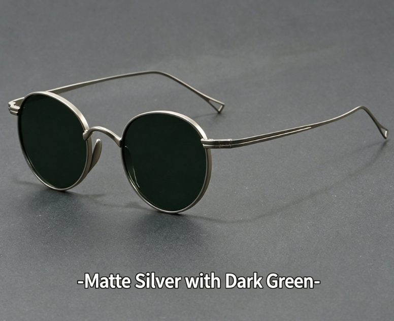 Unisex Vintage Celebrity Round Sunglasses - Full Rim Enhanced Vision UV 400 Sun Protection 😎