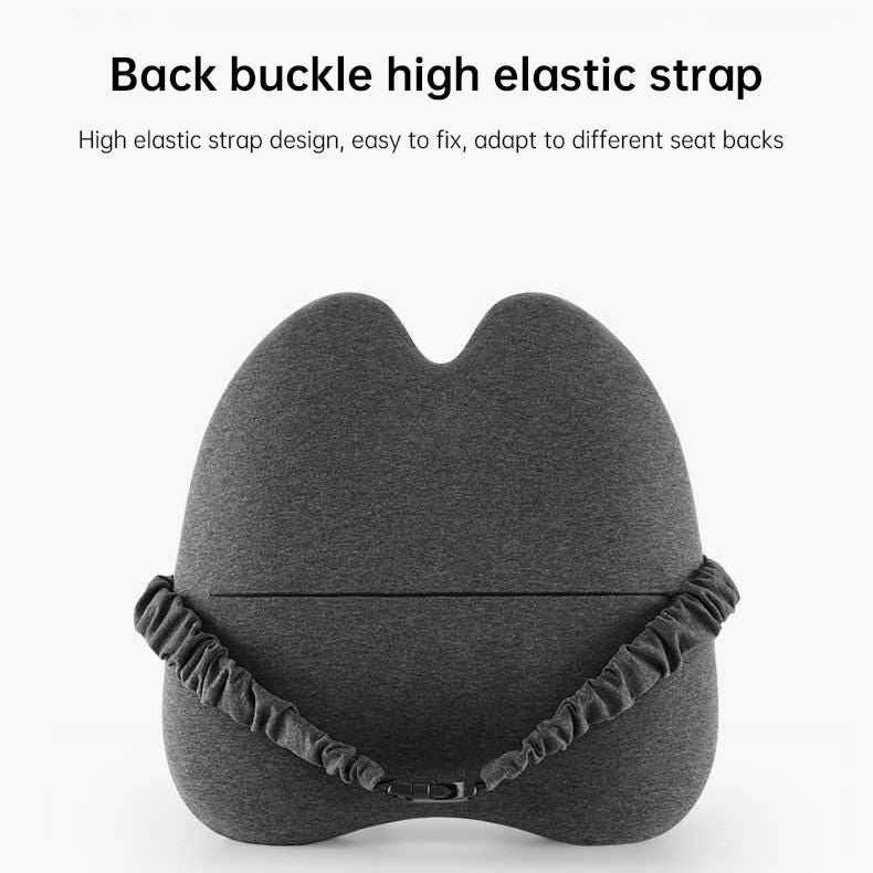 Extra Dense Lumbar Pillow - Patented Ergonomic Multi-Region Firm Back Support for Lower Back Pain