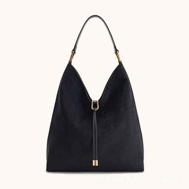 Popular Suede Tote Bag for Women - Large Capacity Shoulder Bucket Bag 👜
