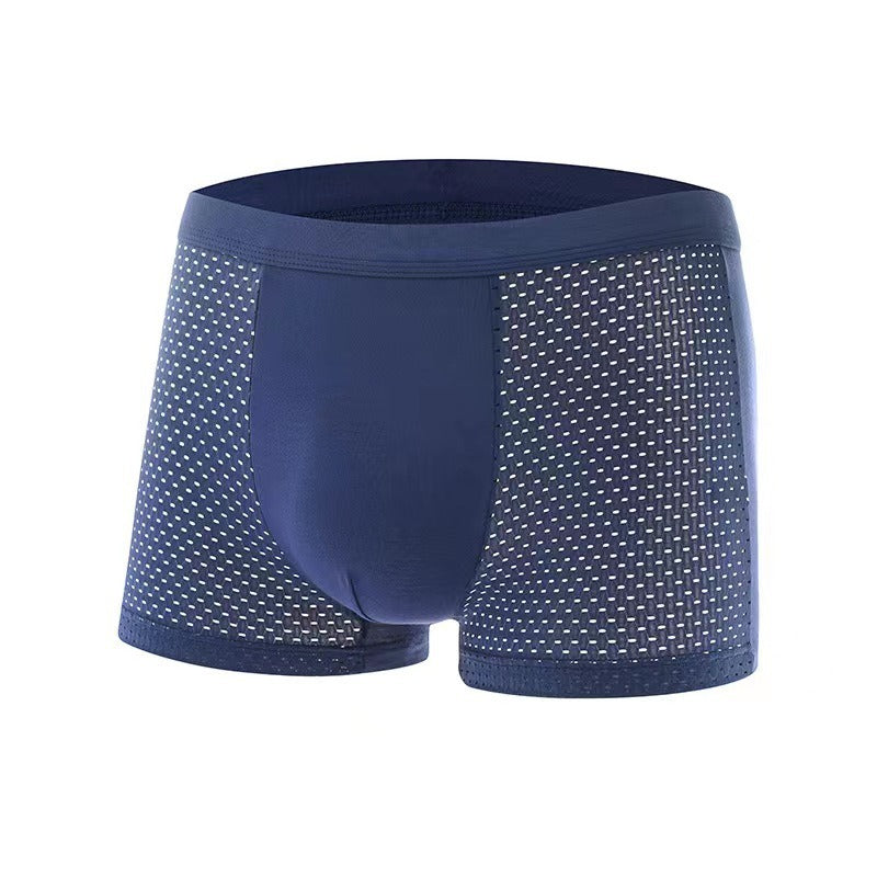 Men's Solid Ice Silk Antibacterial Underwear - Popular Sporty Breathable Comfort 🩳