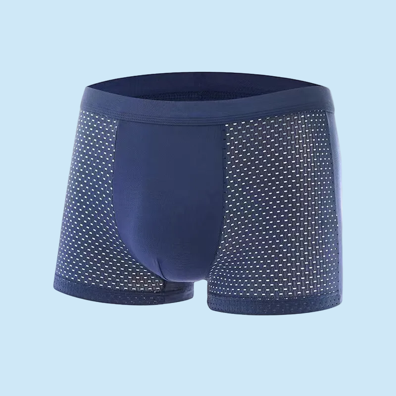 Men's Solid Ice Silk Antibacterial Underwear - Popular Sporty Breathable Comfort 🩳