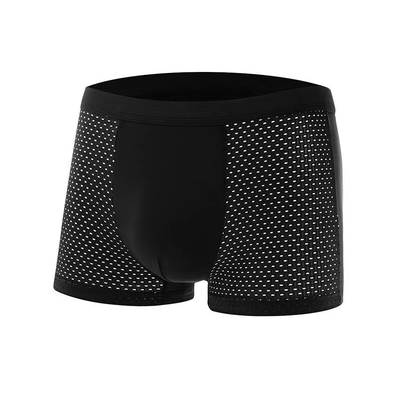 Men's Solid Ice Silk Antibacterial Underwear - Popular Sporty Breathable Comfort 🩳