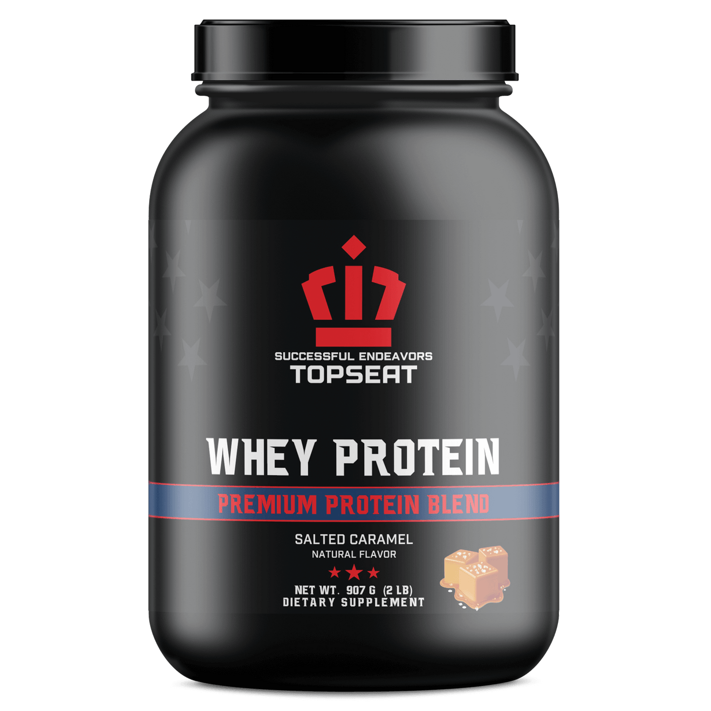 Topseat Whey Protein 2 lb. Natural Salted Caramel