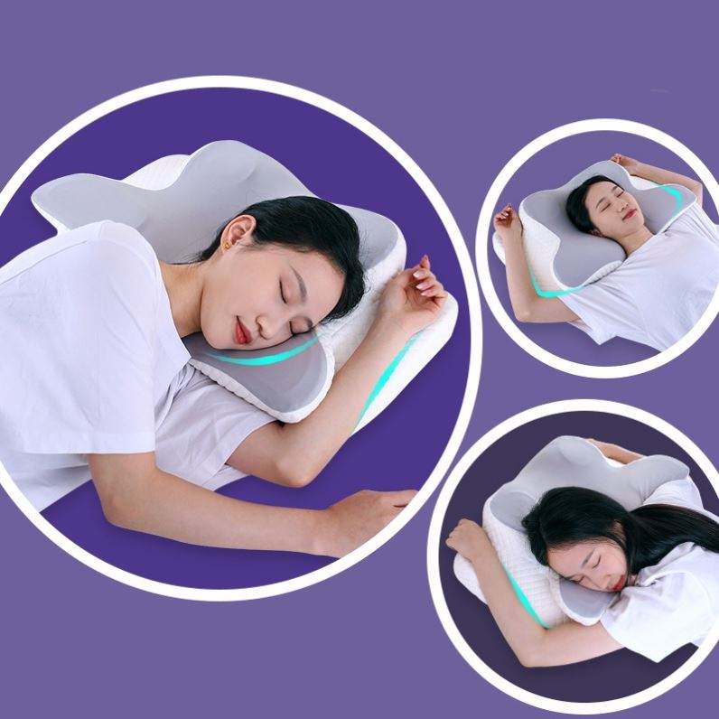 Ergonomic Cervical Pillow For Sleeping Well 😴 Orthopedic Support, Odorless, Contoured Neck Pain Memory Foam