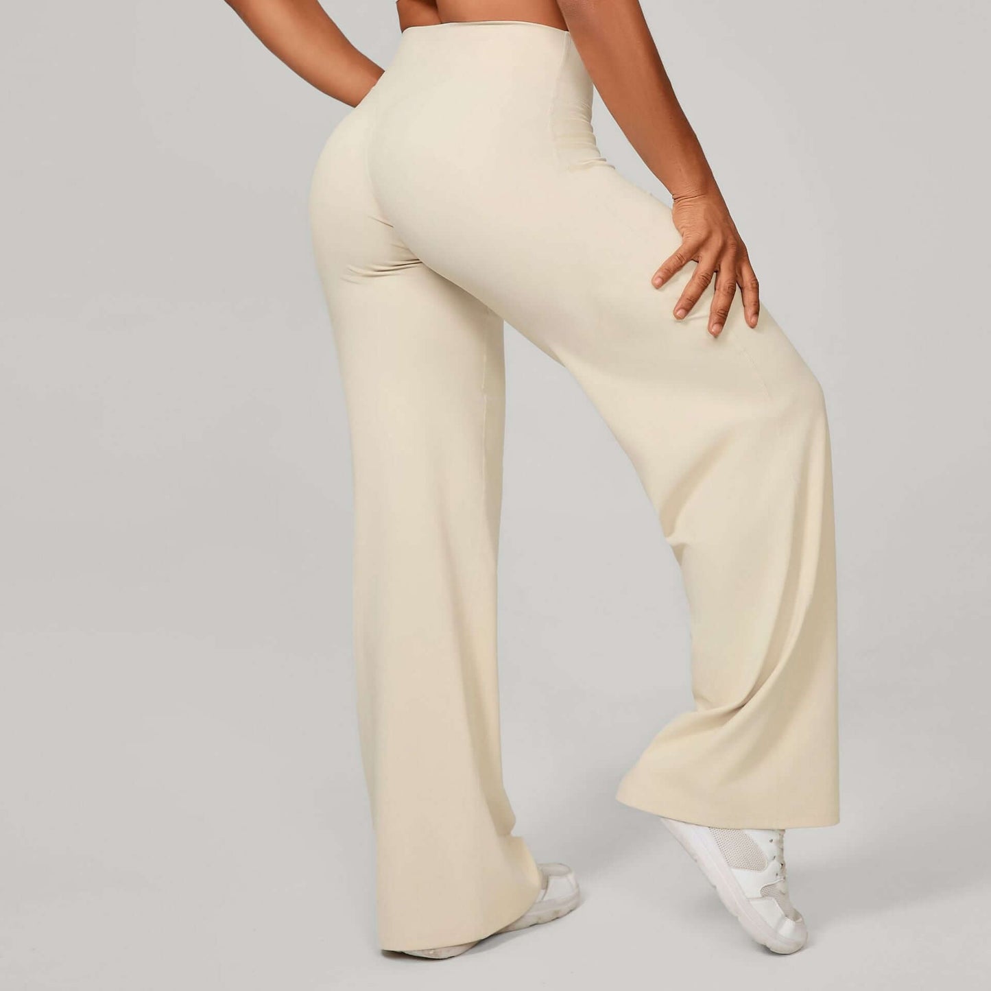 Women's High-Waisted Straight Leg Yoga Pants - Chic Sports Fashion in Massive Color Selection ! 🌈