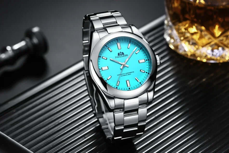 Men's Luxury Automatic Mechanical Watch - Solid Stainless Steel Strap in 7 Color Options 🌈