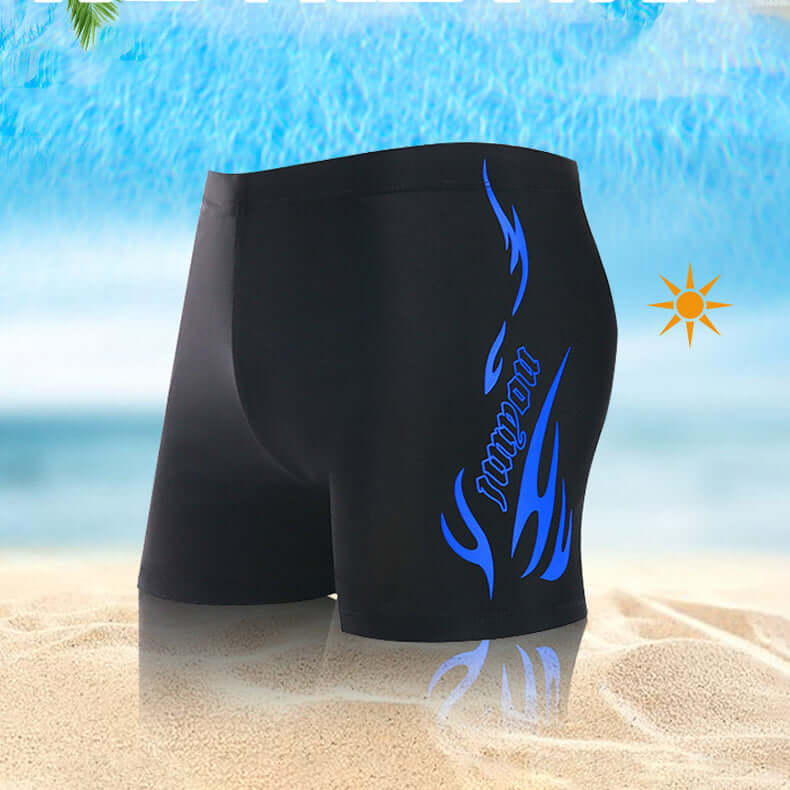 Men's Boxer Swimming Trunks & Cap Set - Large Sizes Ready for Summer Play ! 🏖