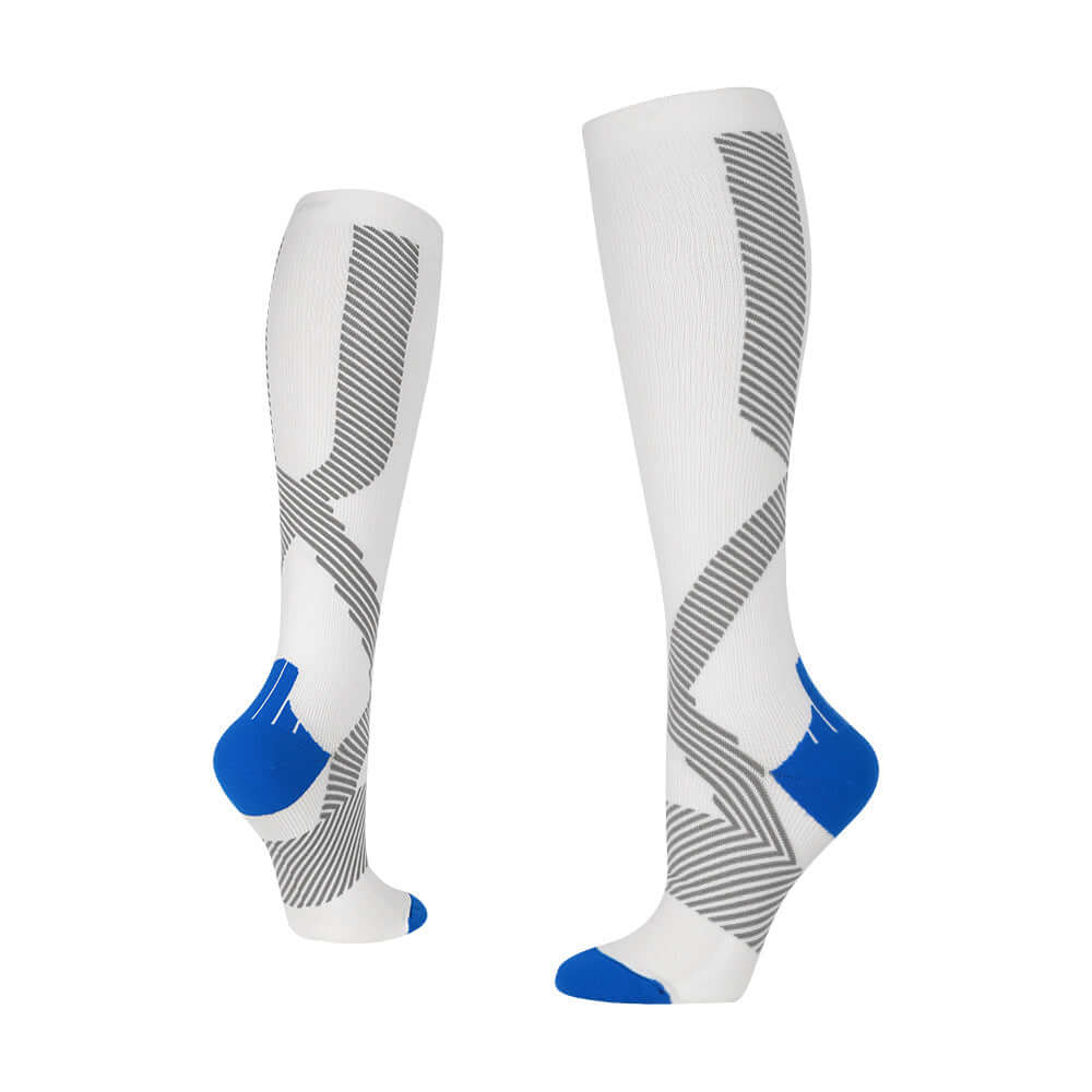 High-Calf Unisex Sports Pressure Socks ⚽️ 🧦 Choose from Four Colorful Fun Patterned Designs