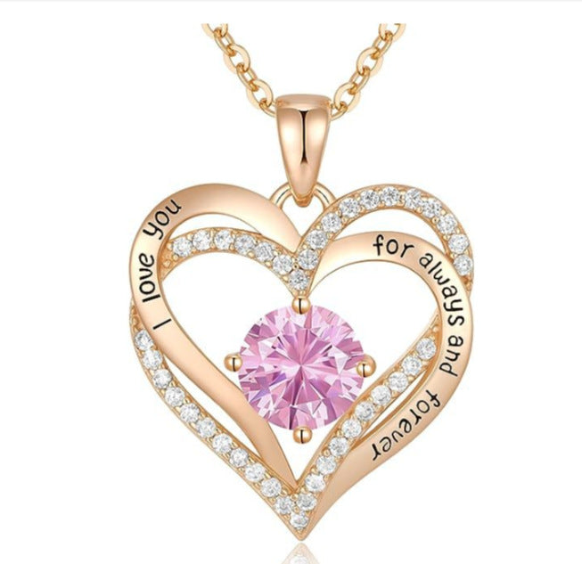 Stunning & Luxurious Women's Pendant Necklace - Rose Gold & Silver High-quality Keepsakes
