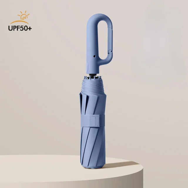 Unisex Folding Sunshade Umbrella - Automatic Ring Umbrella Rain and UV Sun Protection