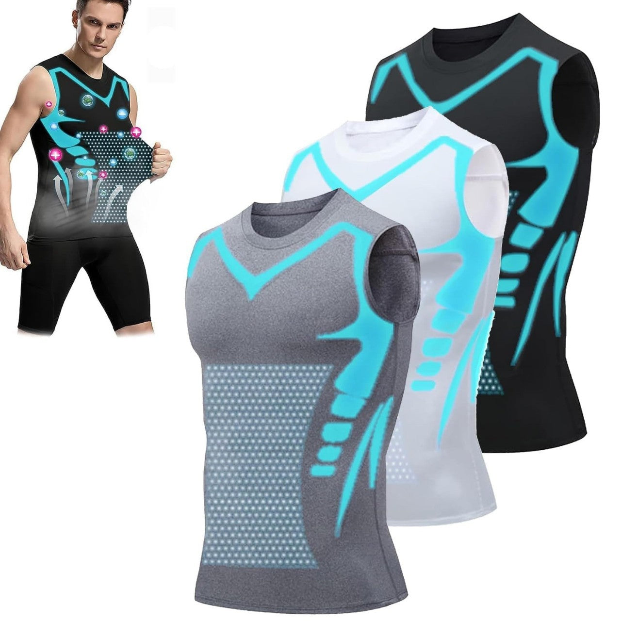 Quick-dry Men's Fitted Sports & Fitness Vest 💪 Sleeveless Elastic Breathable Moisture-wicking