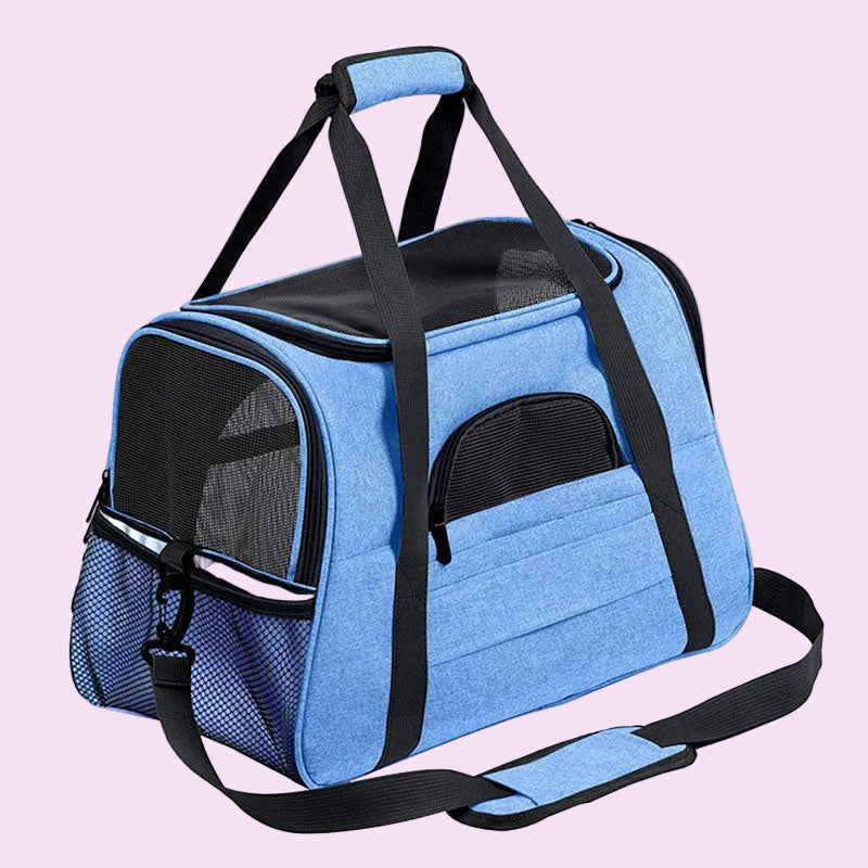 Smart Expandable Breathable Mesh Pet Carrier Travel Bag