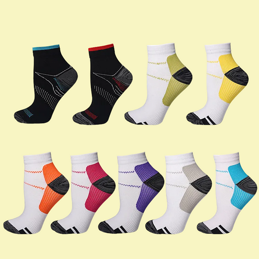 Sporty Unisex Compression Socks - Quick-Drying Antibacterial Durable Comfort 🧦