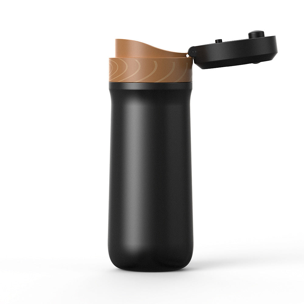 Smart Portable Wireless Coffee Maker - Hot or Cold Stainless Steel Insulation French Press Espresso Capsule