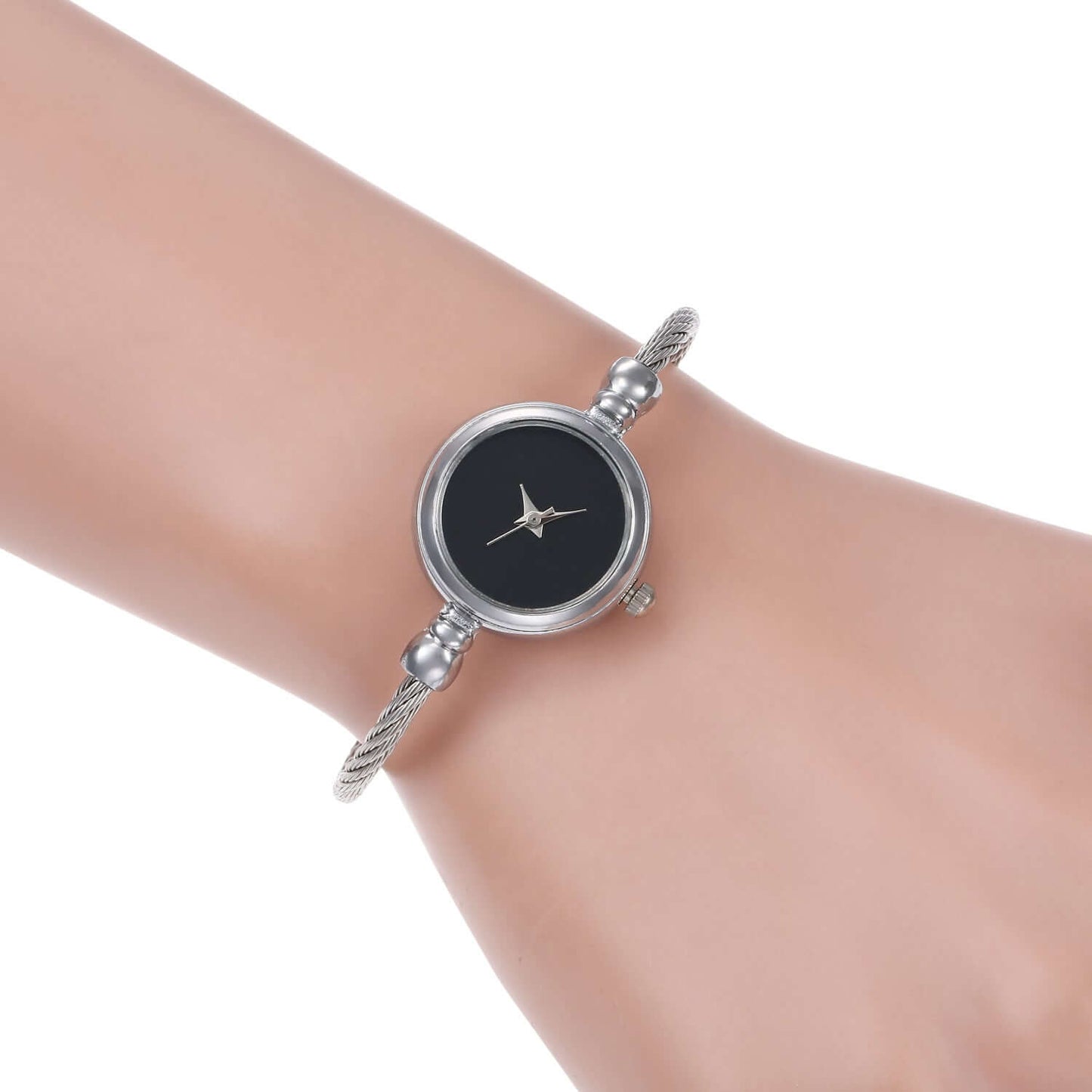 Women's Gold or Silver Wire Rope Bracelet Watch - Chic Style Casual Wear Accessories 😎