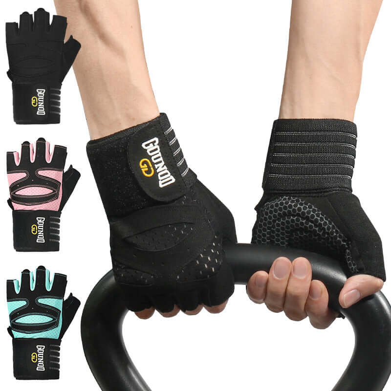 Popular Professional Fitness Gloves - Silicone Anti-Slip Grip, Breathable & Wear-resistant Half Finger Style 🧤