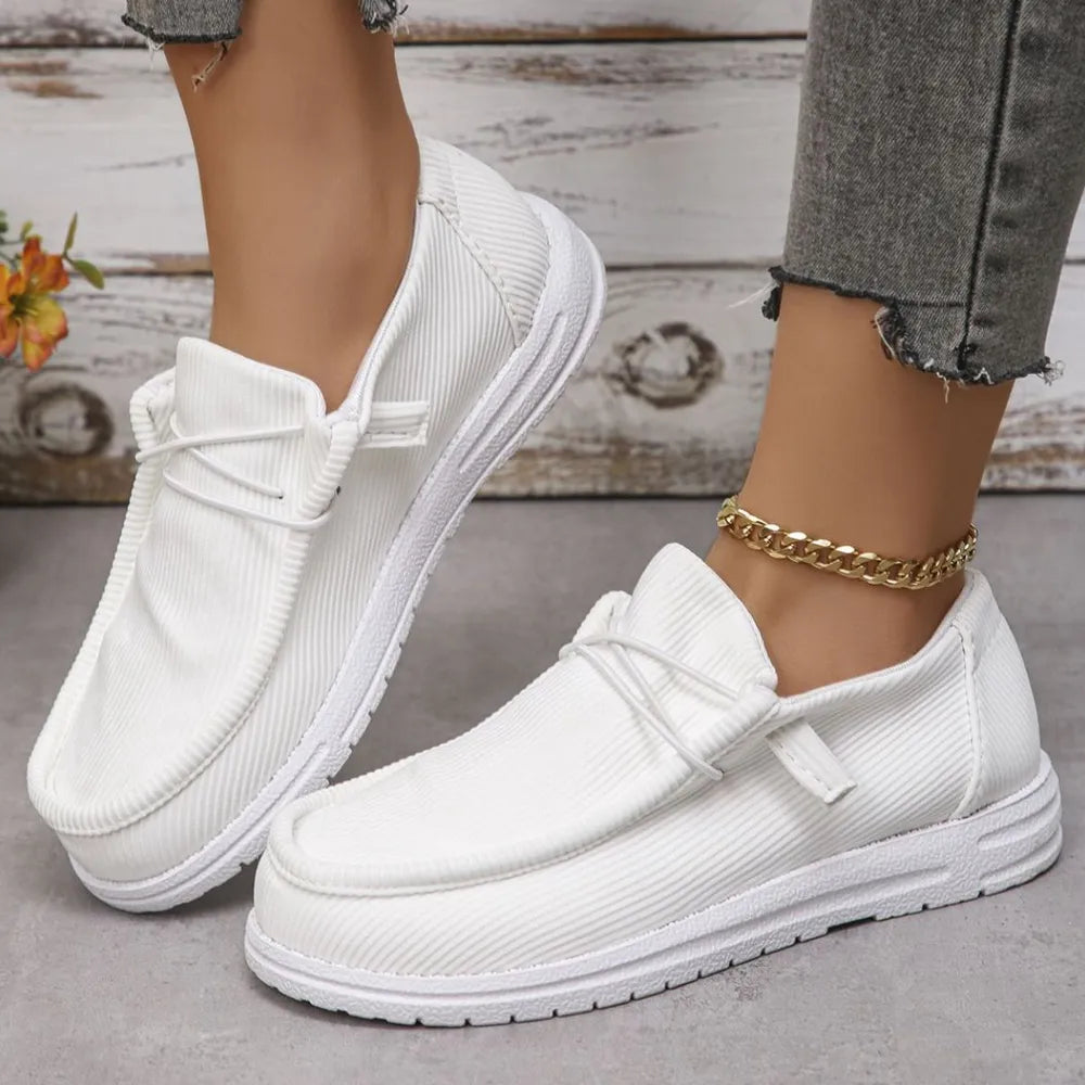 Women's Gorgeous Round Toe Canvas Sneakers in 7 Beautiful Color Options 🌈