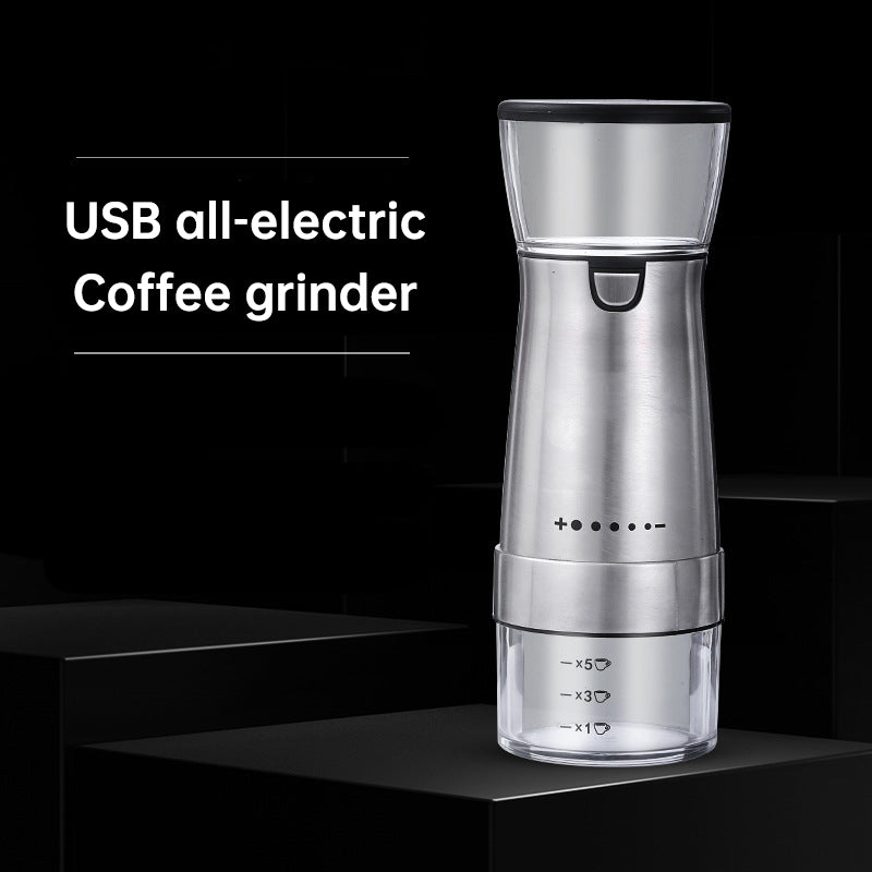 Popular Household Electric Small Coffee Grinder - Portable USB Fully Automatic Stainless Steel ☕️