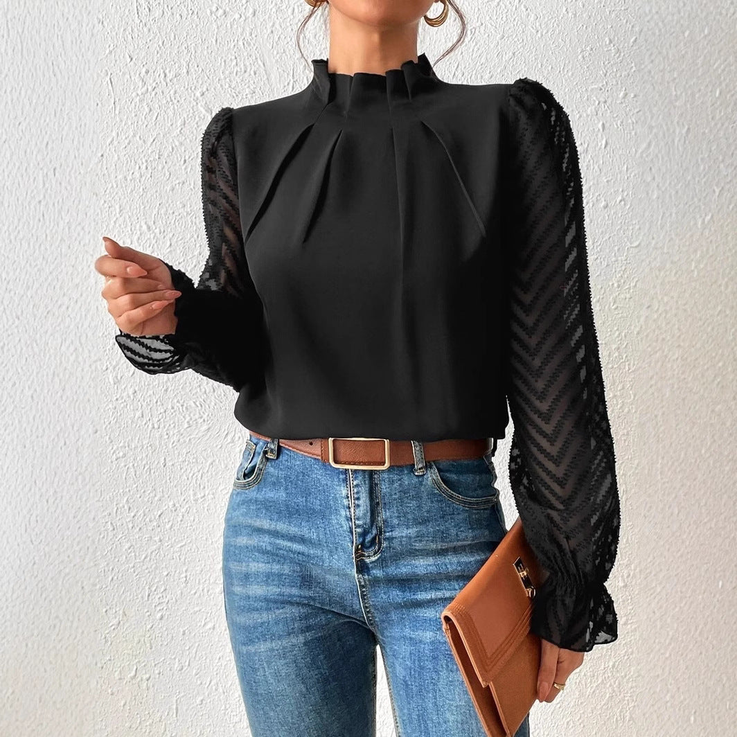 Women's Stunning New Autumn & Winter Long Sleeve Top with Beautiful Sleeve Design, Great Autumn Colors ! 🍁