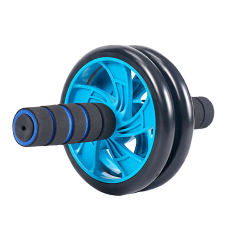 Popular Abdominal Exercise Roller - Classic Dual Wheel with Soft Foam Handles - Includes Extra Thick Knee Pad