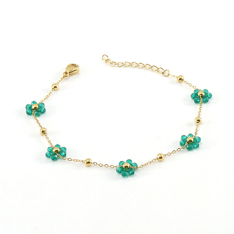 Gorgeous Floral Stainless Steel Necklaces & Bracelets 🌸 Buy Individually or Create a SET ! - 15 Beautiful Color Combination Options